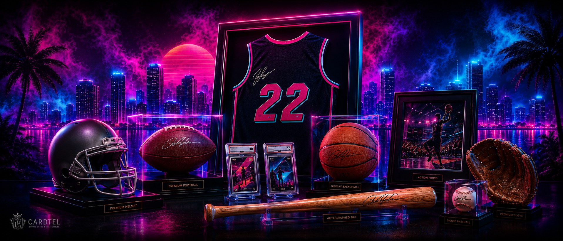 Jerseys, balls, photos, game-used pieces, signed items and more